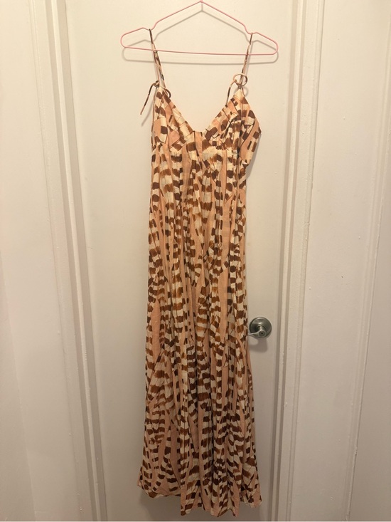 FARM Rio Dresses & Skirts - FARM Rio Tan and Brown Printed Maxi Dress